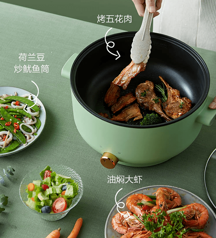 值电火锅煎炸焖炖煮样样行用起来也太爽了吧！凯发K8登录入口不到100元的超大容量高颜(图10)